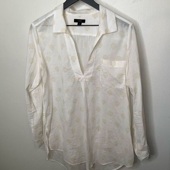 J. Crew Cotton Voile Beach Tunic - Picture 1 of 5